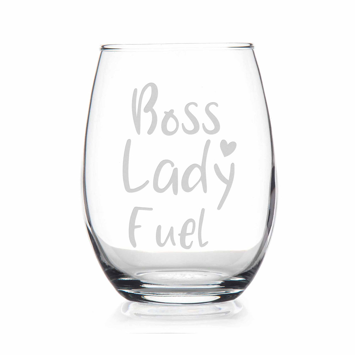 Personalize Stemless Champagne Flutes – With Love Boss Lady