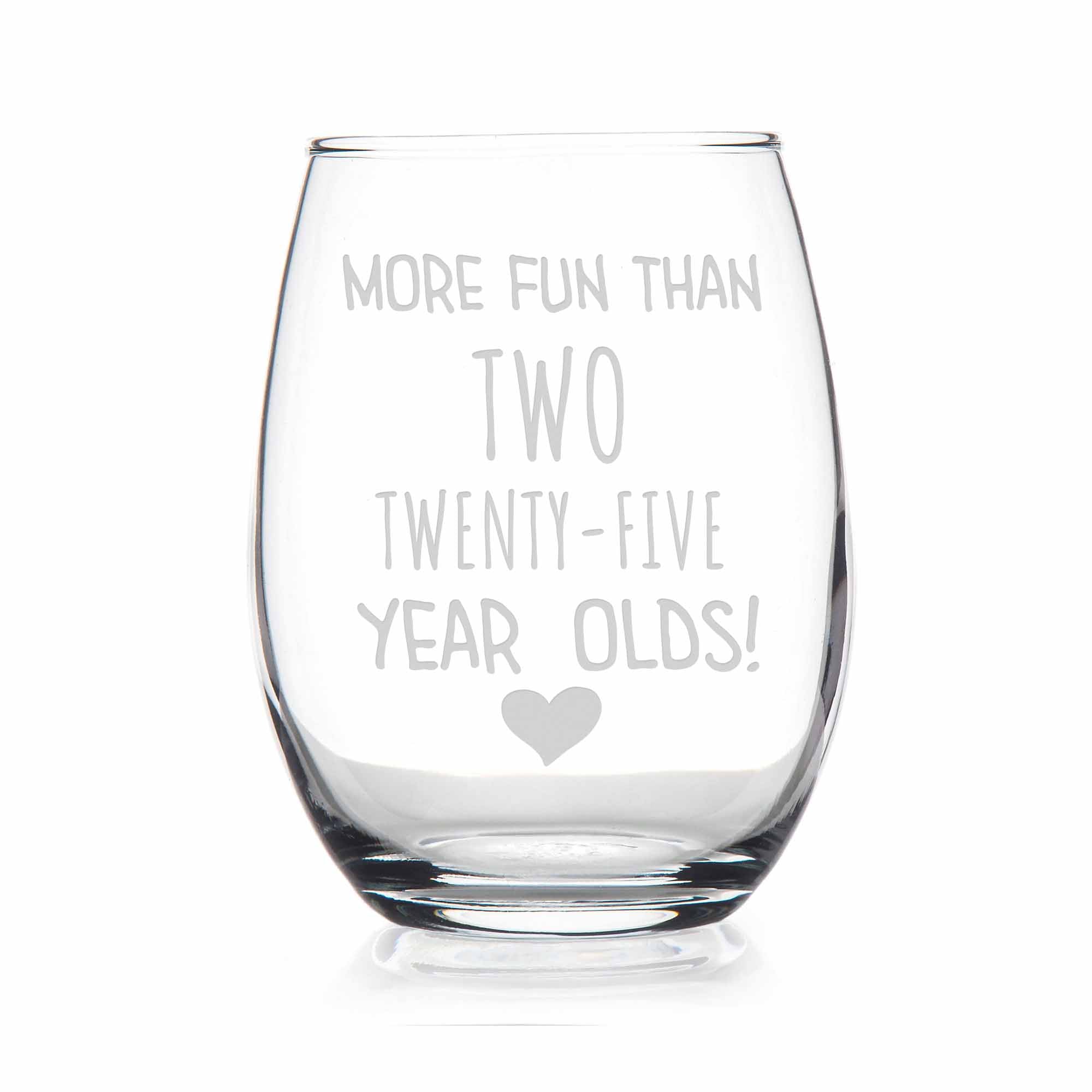 NEW Stemless Wine Glass At My Age I Need Glasses - Funny Wine Glass - 5.5  Tall