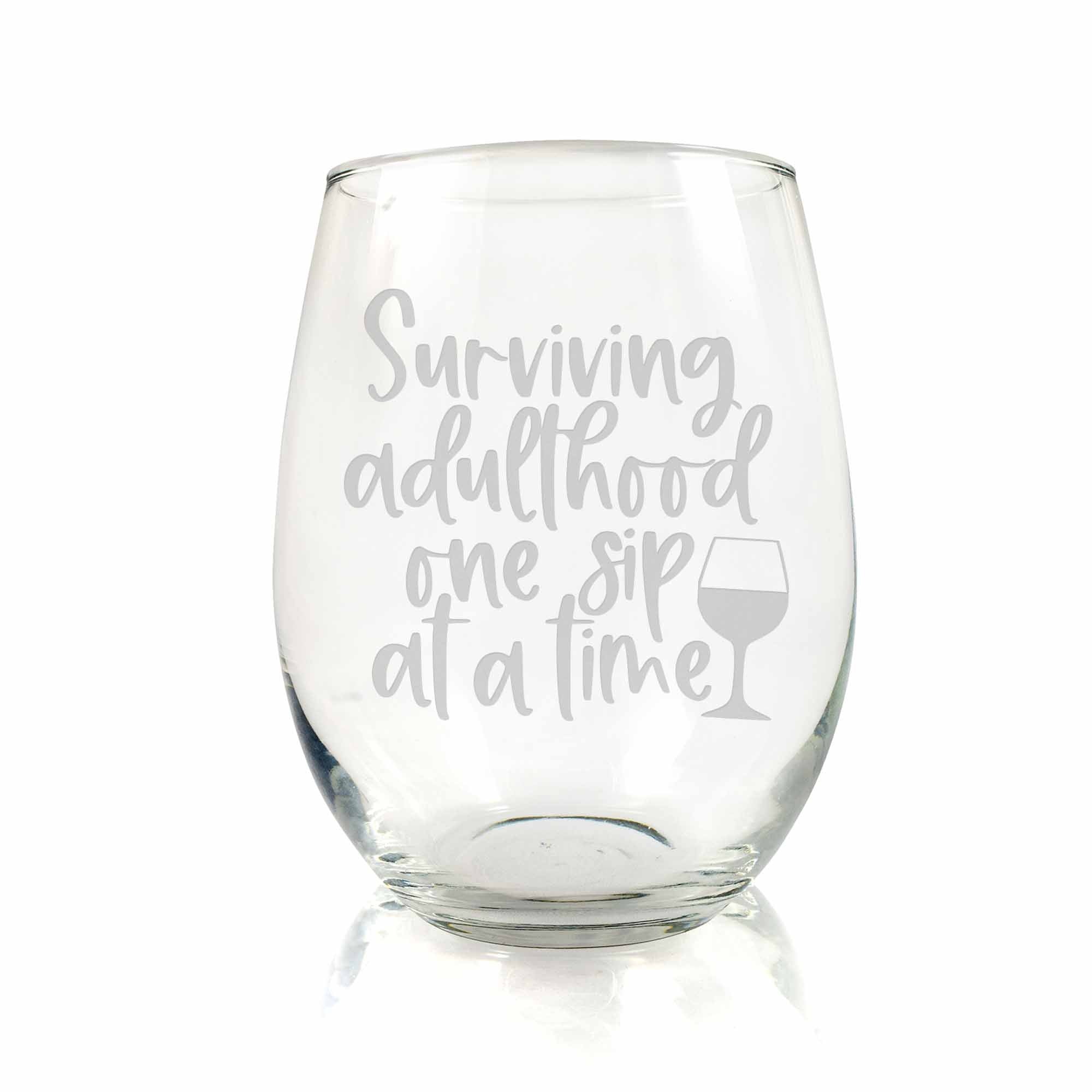 Wine Time Wine Glass