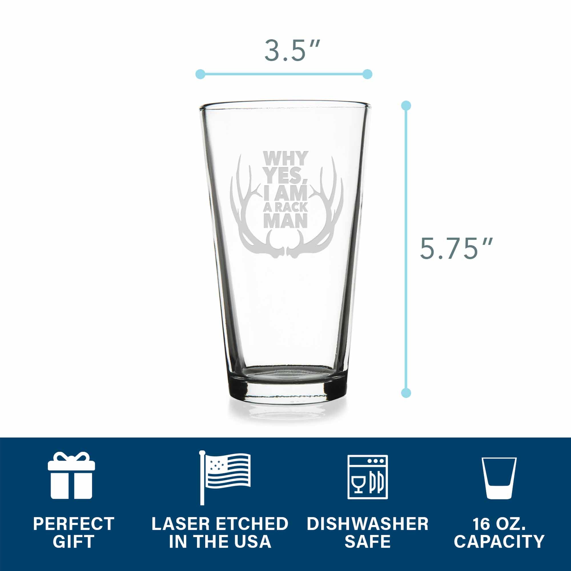 Pint discount glass rack