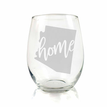 Arizona State Stemless Wine Glass