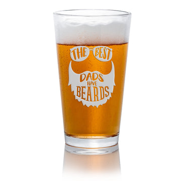 Best Dad Beards Pint Beer Glass