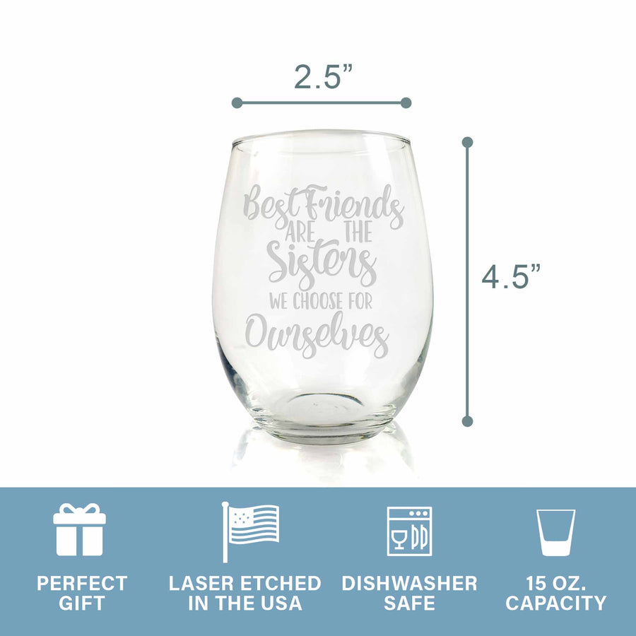 Best Friend Gift, Stemless Wine Mug & Insulated Wine Tumbler - Driftless  Studios