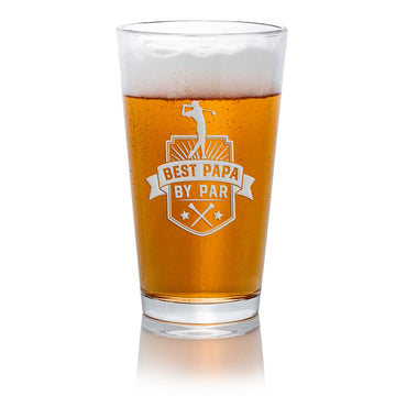 Best Papa By Par Pint Beer Glass