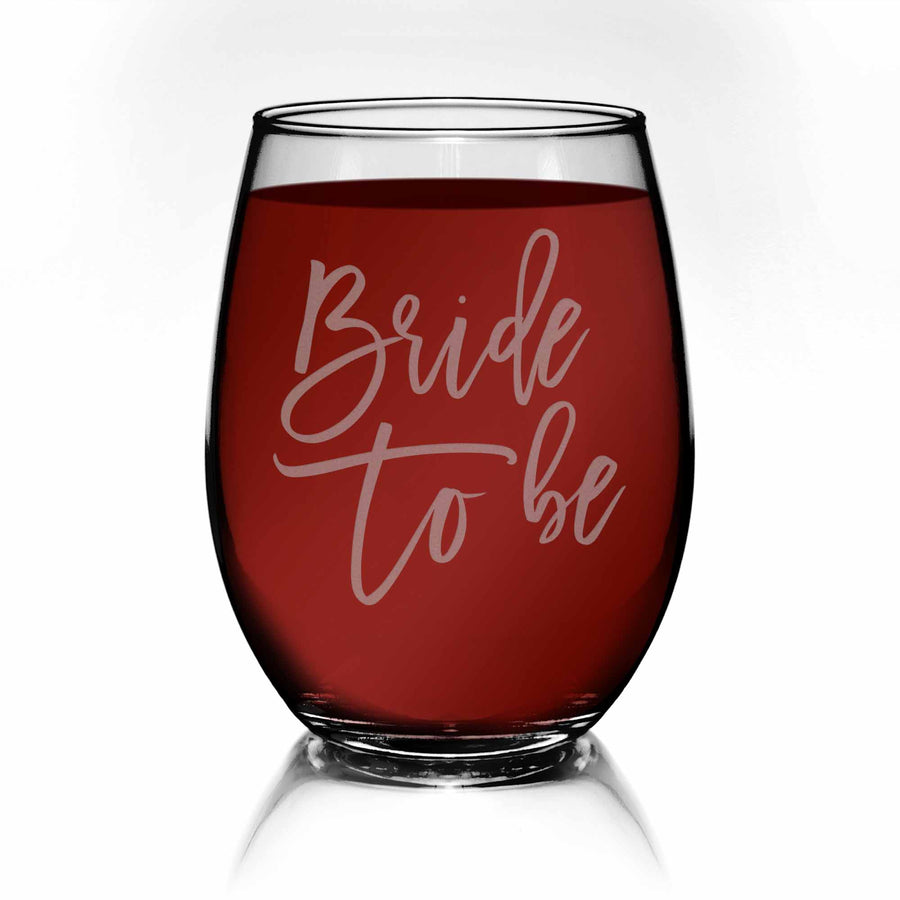 Bride To Be Stemless Wine Glass