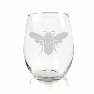 Bumble Bee Florist Bee Keeper Stemless Wine Glass