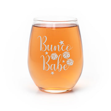 Bunco Babe Stemless Wine Glass