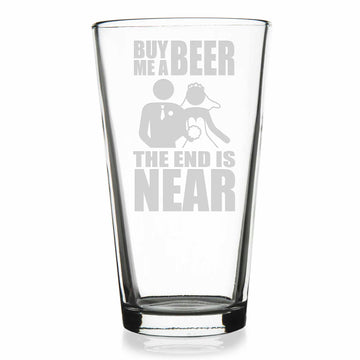 Buy Me A Beer Groom Wedding Pint Glass