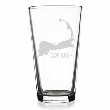 Cape Code Map Pint Glass