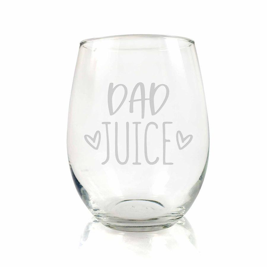 Dad Juice Stemless Wine Glass