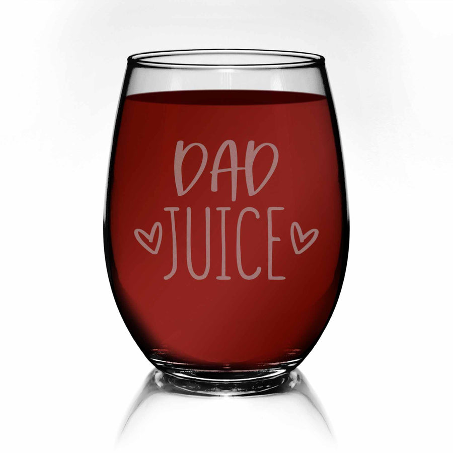 Dad Juice Stemless Wine Glass