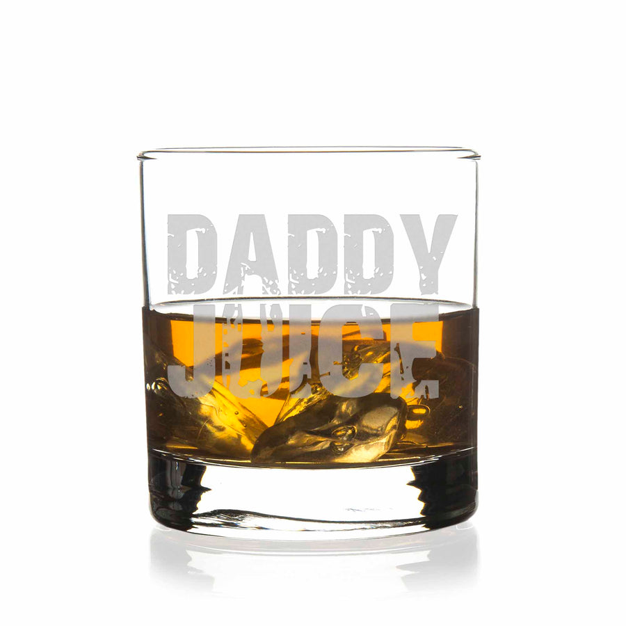 Daddy Juice Dad Life Round Rocks Glass