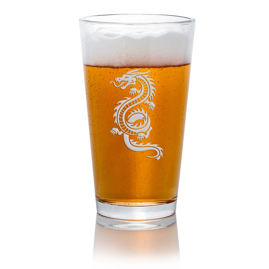 Dragon Standing Pint Beer Glass