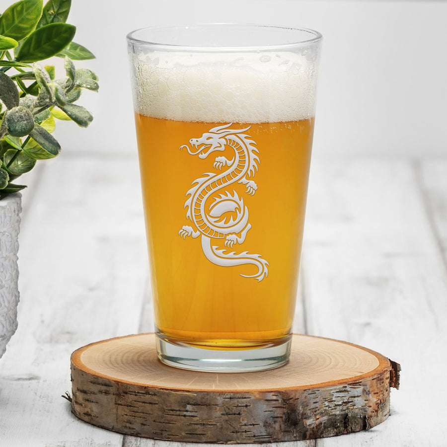 Dragon Standing Pint Beer Glass