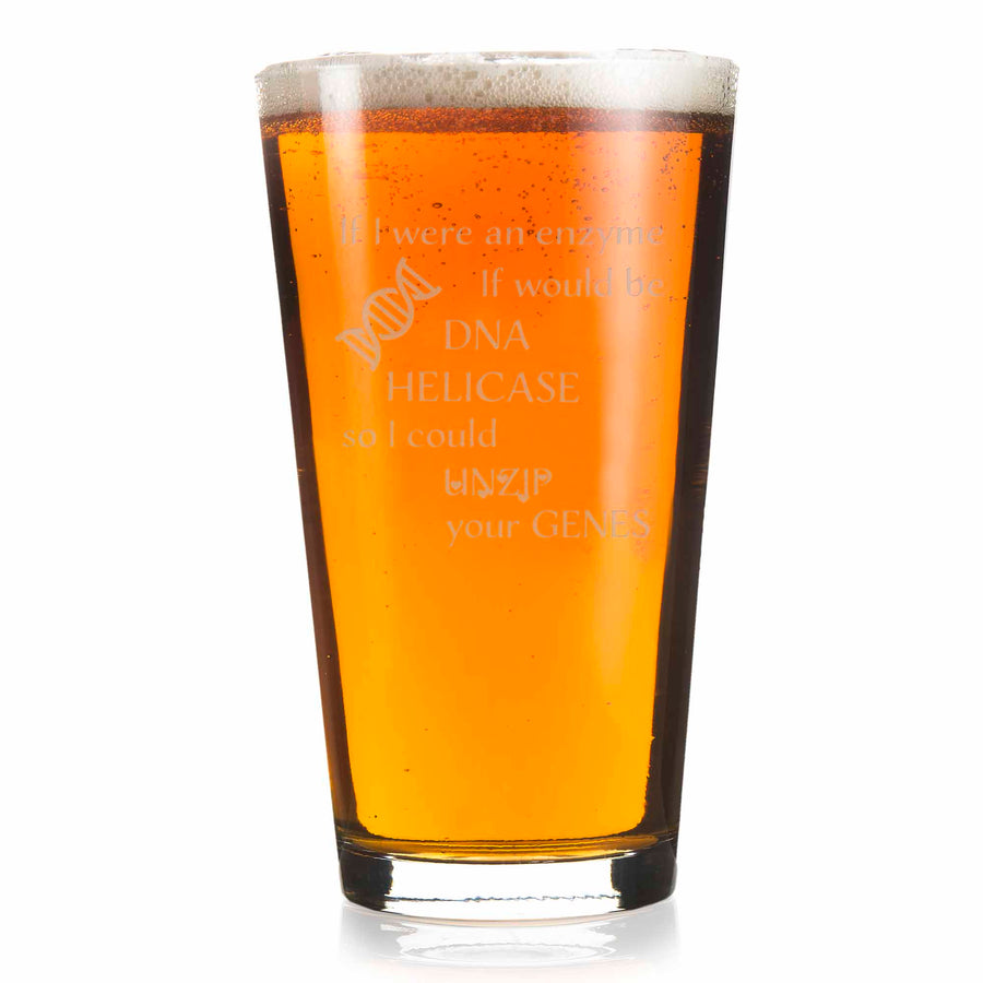 Genetics DNA Biology Teacher Pint Glass