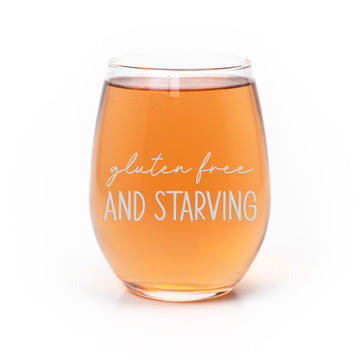 Gluten Free Starving Stemless Wine Glass