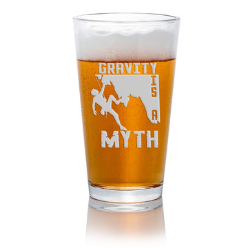 Gravity Myth Climbing Pint Beer Glass