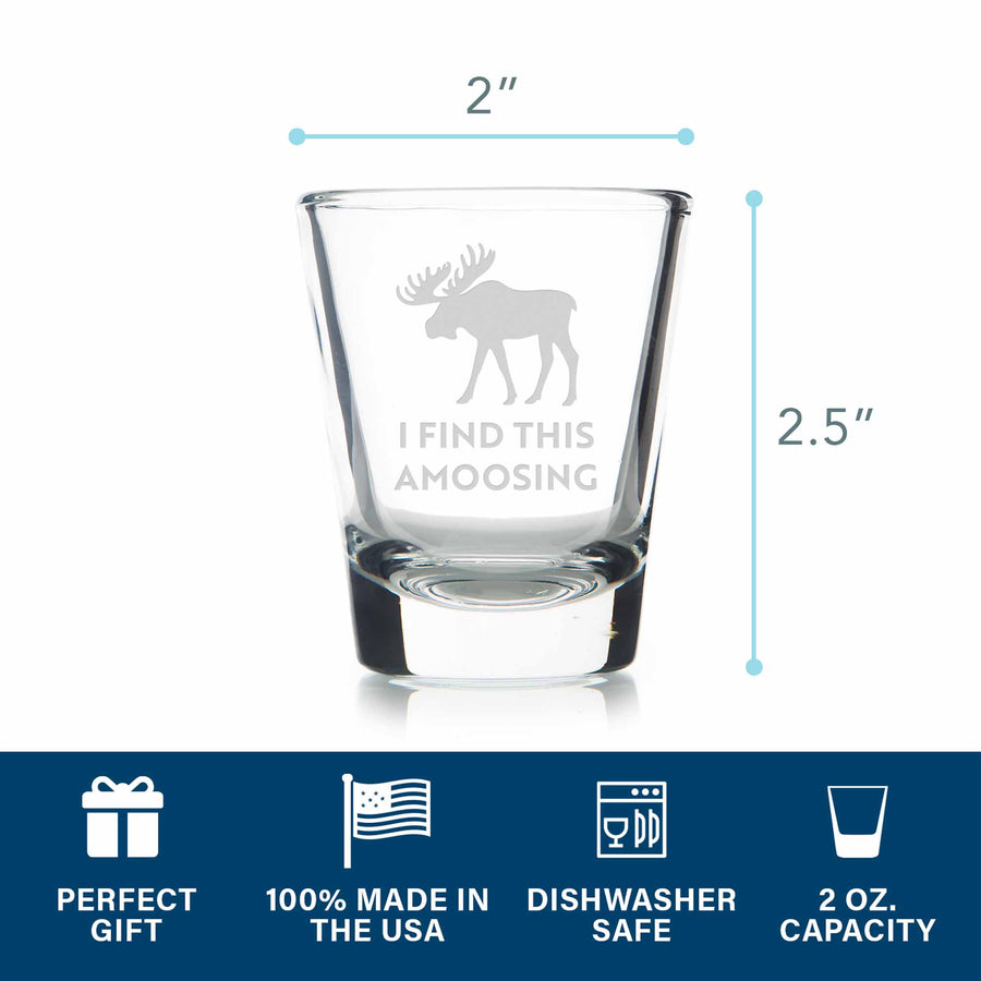 I Find This Amoosing Standard Shot Glass