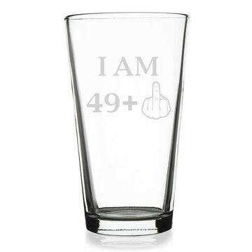 Im 49 Plus Male Pint Glass
