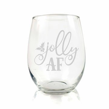 Jolly AF Stemless Wine Glass