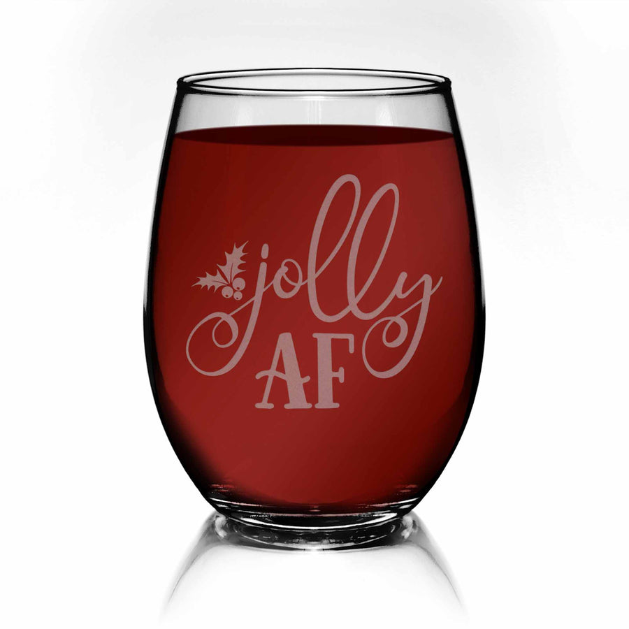 Jolly AF Stemless Wine Glass