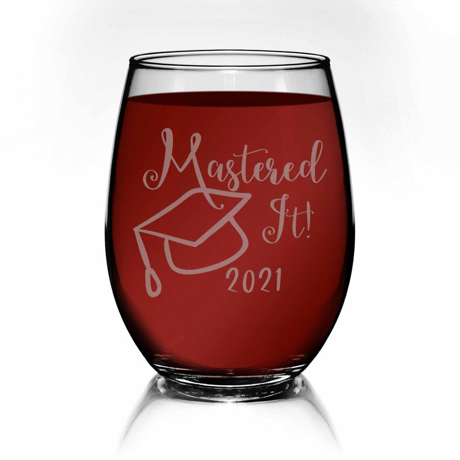 College Wine Glass 