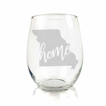 Missouri State Stemless Wine Glass