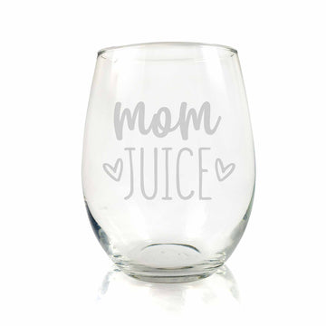 Mom Juice Stemless Wine Glass