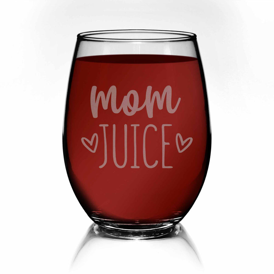 Mom Juice Stemless Wine Glass