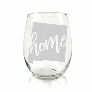 New Mexico State Stemless Wine Glass