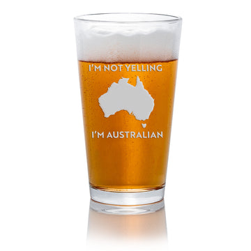 Not Yelling Australian Pint Beer Glass