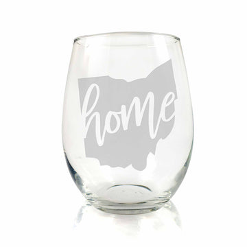 Ohio State Stemless Wine Glass