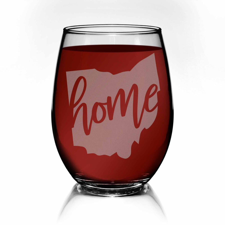 Ohio State Stemless Wine Glass