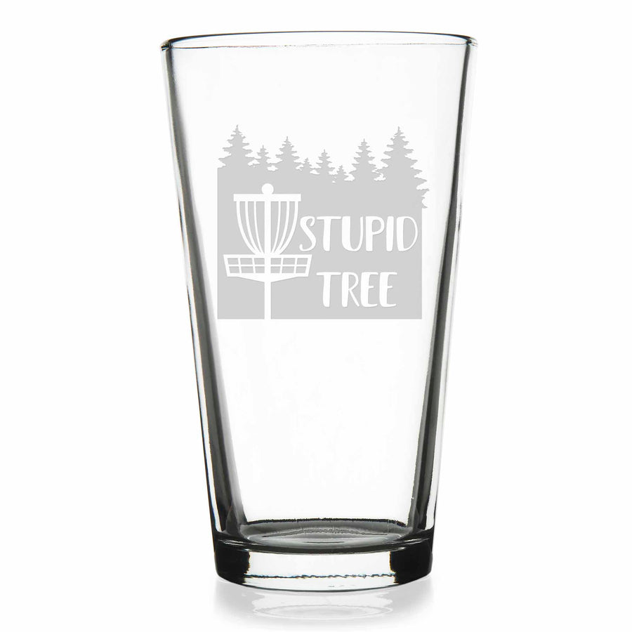 Stupid Tree Disc Golf Pint Glass