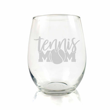 Tennis Mom Stemless Wine Glass
