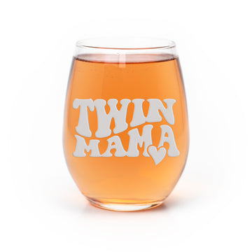 Twin Mama Stemless Wine Glass