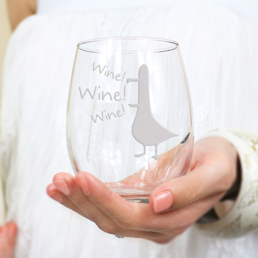 Wine Seagull Stemless Wine Glass