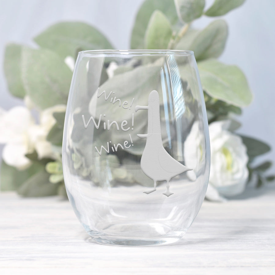 Wine Seagull Stemless Wine Glass