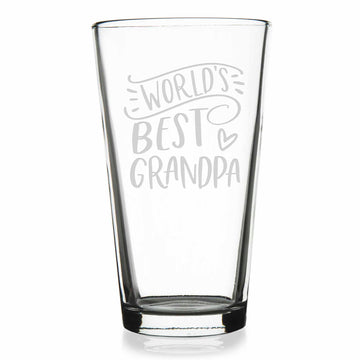 Worlds Best Grandpa Pint Glass